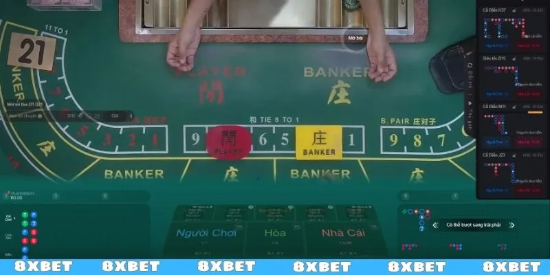 Baccarat 8XBET - Đẳng cấp giá trị, khác biệt