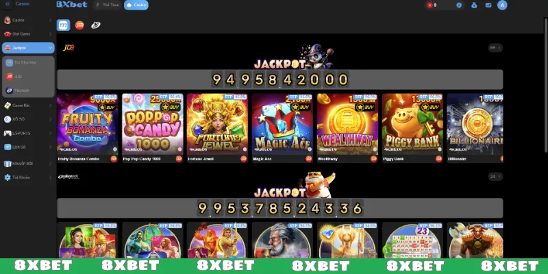 Giới thiệu 8XBET, kho trò chơi siêu khủng