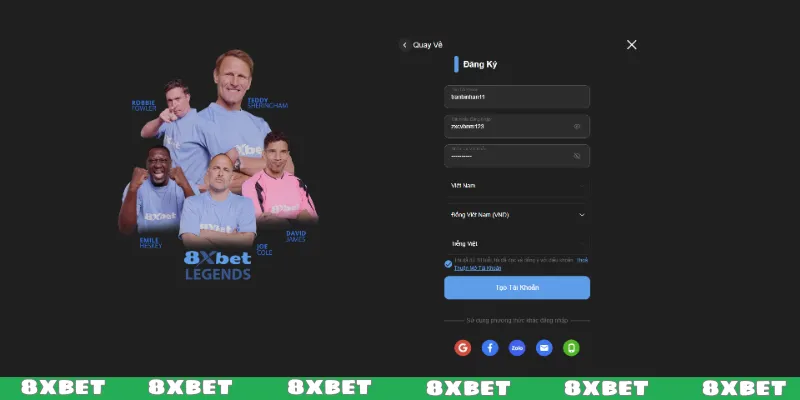 Hoàn tất thông tin chuẩn chỉnh nhanh chóng